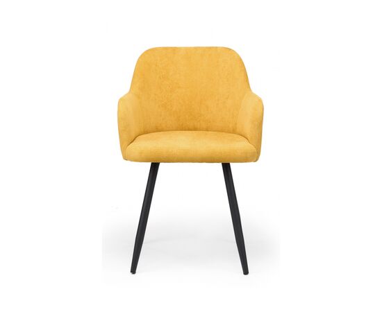 Стул на металлокаркасе Инфини 360 горчичный (ocean 016) / черный, изображение 3 | Интернет магазин мебели и декора LifeDekor