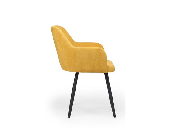 Стул на металлокаркасе Инфини 360 горчичный (ocean 016) / черный, изображение 4 | Интернет магазин мебели и декора LifeDekor