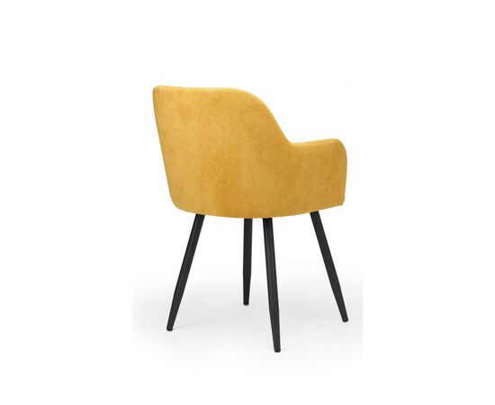 Стул на металлокаркасе Инфини 360 горчичный (ocean 016) / черный, изображение 5 | Интернет магазин мебели и декора LifeDekor