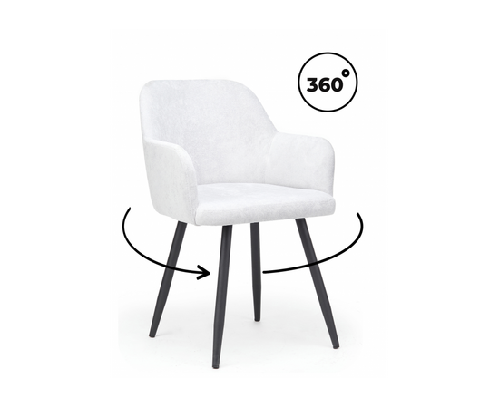 Стул на металлокаркасе Инфини 360 светло-серый (ocean 021) / черный | Интернет магазин мебели и декора LifeDekor