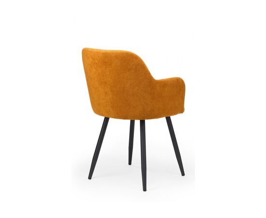 Стул на металлокаркасе Инфини 360 терракота (ocean 015) / черный, изображение 5 | Интернет магазин мебели и декора LifeDekor