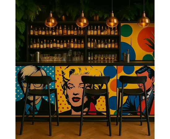 Комплект из 2-х стульев полубарных Forma, чёрный, изображение 12 | Интернет магазин мебели и декора LifeDekor