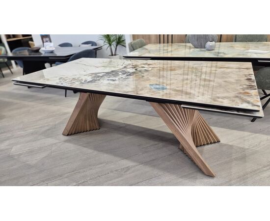 Стол МАНХЭТТЕН 200 PANDORA, керамика / Дуб Галифакс М-City | Интернет магазин мебели и декора LifeDekor