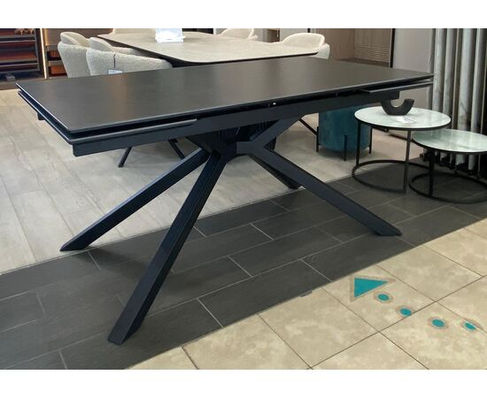 Стол ТАНГО 160 CALACATTA GOLD , керамика / Черный каркас, М-City | Интернет магазин мебели и декора LifeDekor