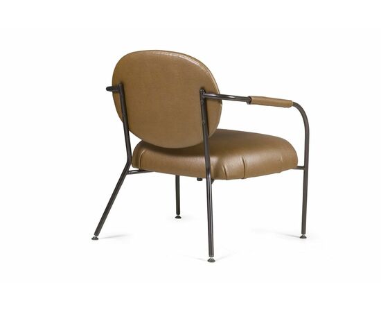 Лаунж кресло EGO, искусственная кожа, темно-коричневый, изображение 5 | Интернет магазин мебели и декора LifeDekor