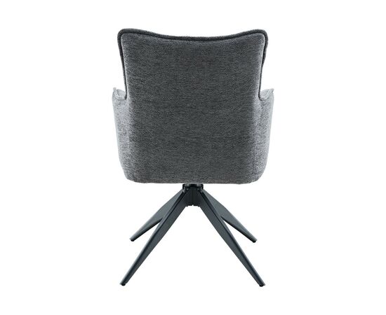 Стул DikLine 6826 т.к Серая Raven 15, опоры черные, изображение 2 | Интернет магазин мебели и декора LifeDekor