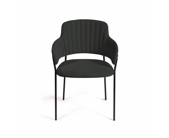 Стул Breeze, бархат антрацит 14, изображение 2 | Интернет магазин мебели и декора LifeDekor