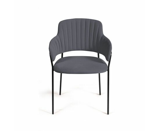 Стул Breeze, бархат серый 27, изображение 2 | Интернет магазин мебели и декора LifeDekor