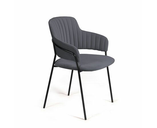 Стул Breeze, бархат серый 27, изображение 4 | Интернет магазин мебели и декора LifeDekor