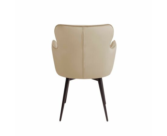 Стул c подлокотниками King, поворотный на 360 градусов, бархат бежевый 05, изображение 4 | Интернет магазин мебели и декора LifeDekor