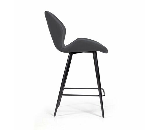 Стул полубарный Crystal, бархат серый 27, изображение 3 | Интернет магазин мебели и декора LifeDekor