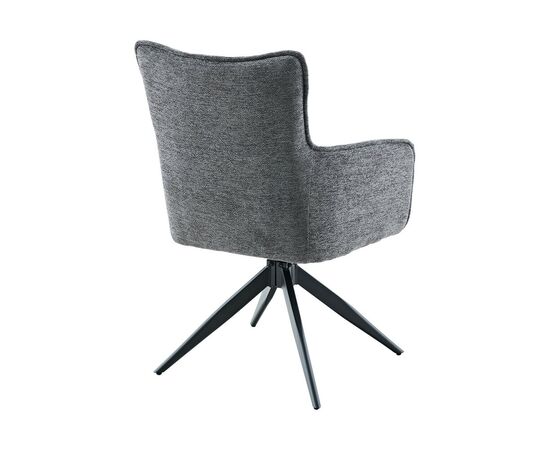 Стул DikLine 6826 т.к Серая Raven 15, опоры черные, изображение 5 | Интернет магазин мебели и декора LifeDekor