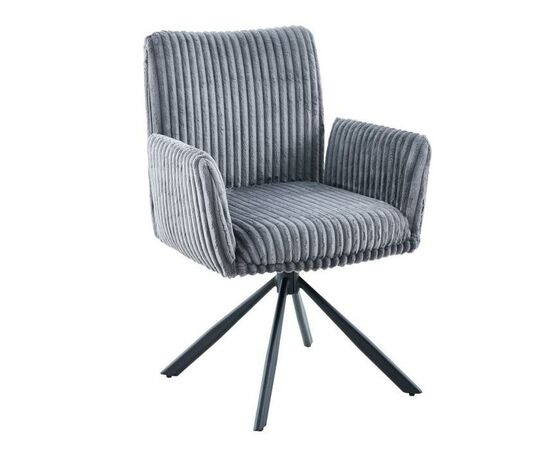 Стул DikLine 6827 т.к Серая Velo 13, опоры черные | Интернет магазин мебели и декора LifeDekor