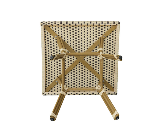 "Кабри" обеденная группа плетеная на 4 персоны, цвет бежево-коричневый, изображение 3 | Интернет магазин мебели и декора LifeDekor