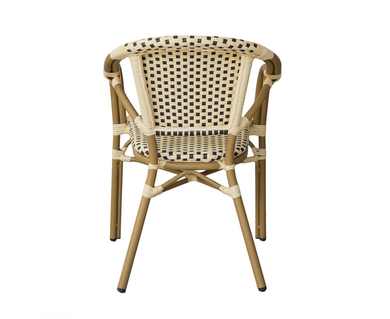 "Кабри" обеденная группа плетеная на 4 персоны, цвет бежево-коричневый, изображение 7 | Интернет магазин мебели и декора LifeDekor