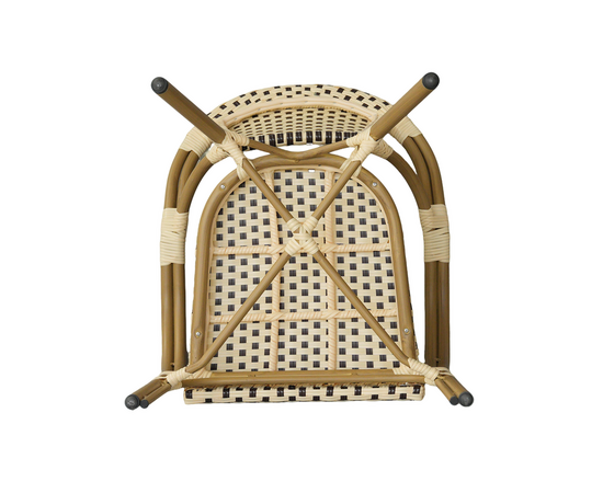 "Кабри" обеденная группа плетеная на 4 персоны, цвет бежево-коричневый, изображение 8 | Интернет магазин мебели и декора LifeDekor