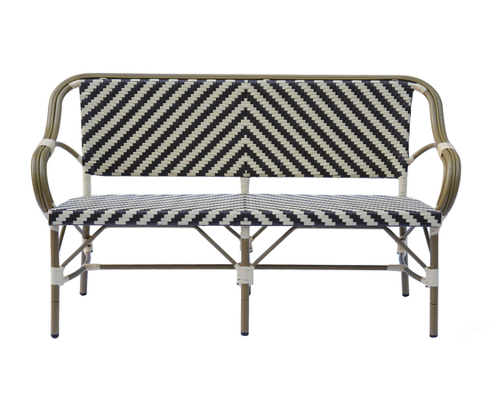 "Кабри" диван двухместный плетенный из искусственного ротанга, цвет бежево-коричневый, изображение 2 | Интернет магазин мебели и декора LifeDekor