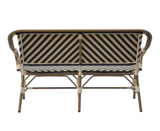 "Кабри" диван двухместный плетенный из искусственного ротанга, цвет бежево-коричневый, изображение 4 | Интернет магазин мебели и декора LifeDekor