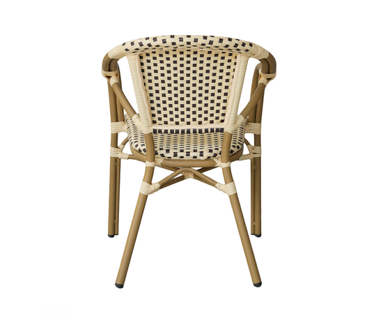 "Кабри" плетеный стул из искусственного ротанга, цвет бежево-коричневый, изображение 4 | Интернет магазин мебели и декора LifeDekor