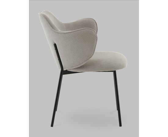 Стул Джиннет NEW велюр светло-серый, изображение 4 | Интернет магазин мебели и декора LifeDekor