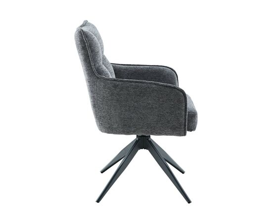 Стул DikLine 6826 т.к Серая Raven 15, опоры черные, изображение 3 | Интернет магазин мебели и декора LifeDekor