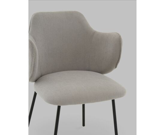 Стул Джиннет NEW велюр светло-серый, изображение 8 | Интернет магазин мебели и декора LifeDekor