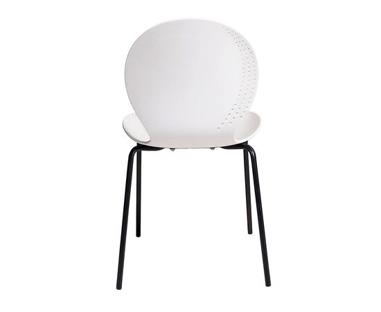 Комплект из 2-х стульев Wave белый с черными ножками, изображение 5 | Интернет магазин мебели и декора LifeDekor