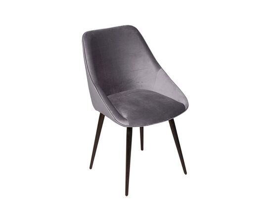 Стул Neo, поворотный на 360 градусов, бархат серый 27/опора конус, изображение 2 | Интернет магазин мебели и декора LifeDekor