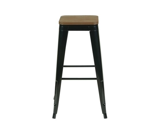 Стул барный TOLIX черный глянцевый + темное дерево KD 4 шт., изображение 3 | Интернет магазин мебели и декора LifeDekor