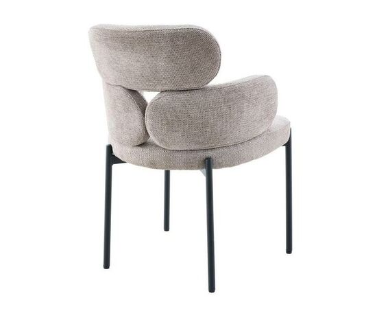 Стул DikLine 1311 т.к Темно-бежевая UF925-3, опоры черные, изображение 4 | Интернет магазин мебели и декора LifeDekor