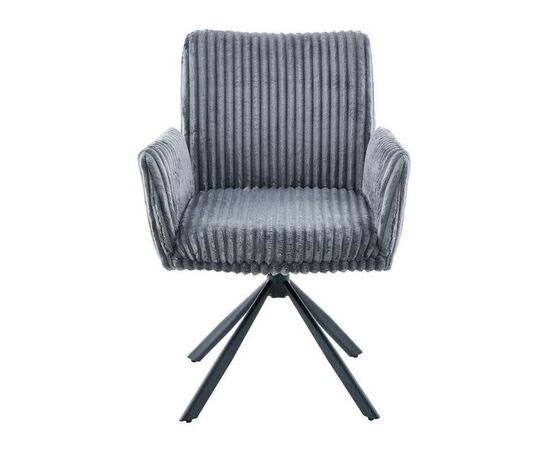 Стул DikLine 6827 т.к Серая Velo 13, опоры черные, изображение 2 | Интернет магазин мебели и декора LifeDekor