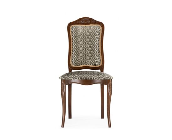 Стул деревянный Эмилин бежевый тк. М14 (Т56) / вишня, изображение 2 | Интернет магазин мебели и декора LifeDekor