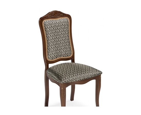 Стул деревянный Эмилин бежевый тк. М14 (Т56) / вишня, изображение 5 | Интернет магазин мебели и декора LifeDekor