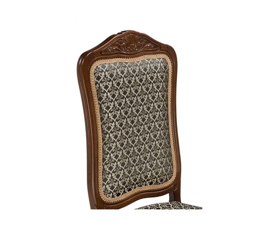 Стул деревянный Эмилин бежевый тк. М14 (Т56) / вишня, изображение 7 | Интернет магазин мебели и декора LifeDekor