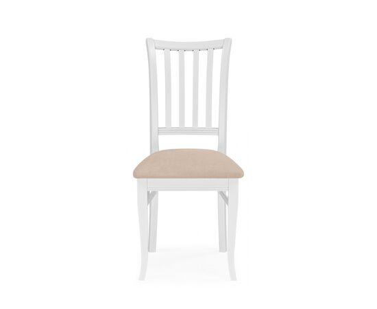 Стул деревянный Фрезино с проножкой бежевый велюр / белый, изображение 2 | Интернет магазин мебели и декора LifeDekor
