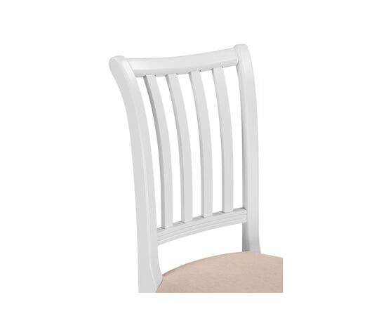Стул деревянный Фрезино с проножкой бежевый велюр / белый, изображение 6 | Интернет магазин мебели и декора LifeDekor