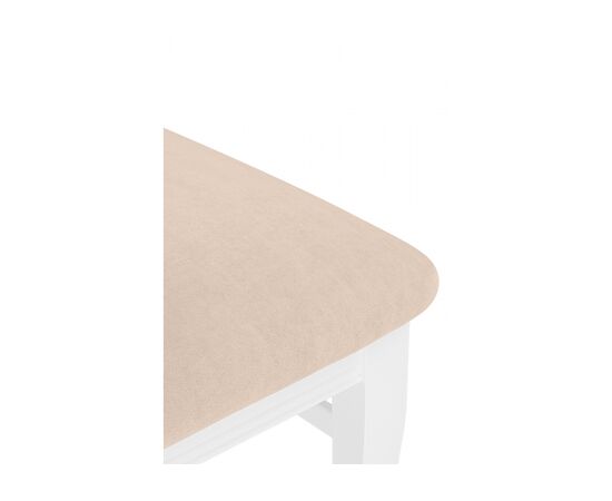 Стул деревянный Фрезино с проножкой бежевый велюр / белый, изображение 7 | Интернет магазин мебели и декора LifeDekor