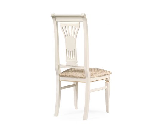 Стул деревянный Roy золото патина тк. К02 бежевая / слоновая кость, изображение 4 | Интернет магазин мебели и декора LifeDekor