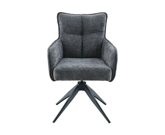 Стул DikLine 6826 т.к Серая Raven 15, опоры черные, изображение 4 | Интернет магазин мебели и декора LifeDekor