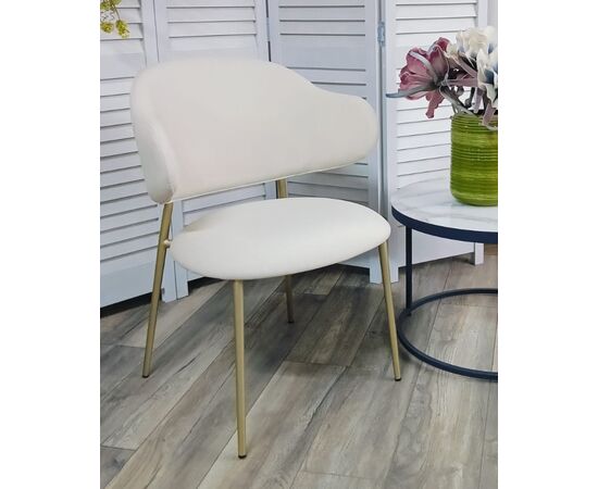 Стул SIENA BOSTON-102 латте , ткань / шампань, ®DISAUR | Интернет магазин мебели и декора LifeDekor