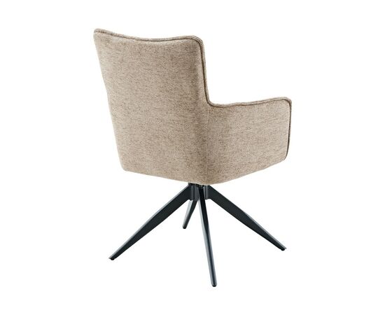 Стул DikLine 6826 т.к Темно-бежевая Raven 34, опоры черные, изображение 4 | Интернет магазин мебели и декора LifeDekor