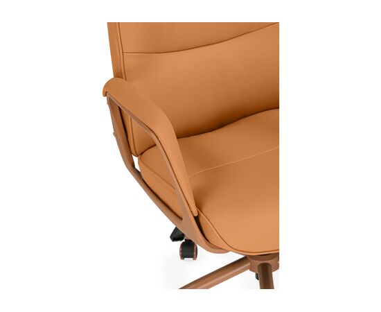 Офисное кресло Modena экокожа оранжевый, изображение 7 | Интернет магазин мебели и декора LifeDekor