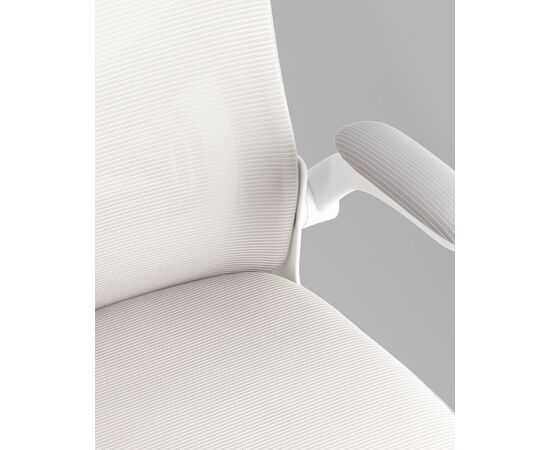 Кресло офисное TopChairs Core серый с подголовником пластик белый, изображение 10 | Интернет магазин мебели и декора LifeDekor