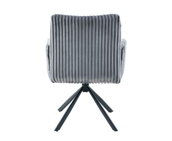 Стул DikLine 6827 т.к Серая Velo 13, опоры черные, изображение 5 | Интернет магазин мебели и декора LifeDekor