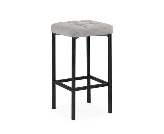 Барный стул Лофт серый (катания сильвер) / черный | Интернет магазин мебели и декора LifeDekor