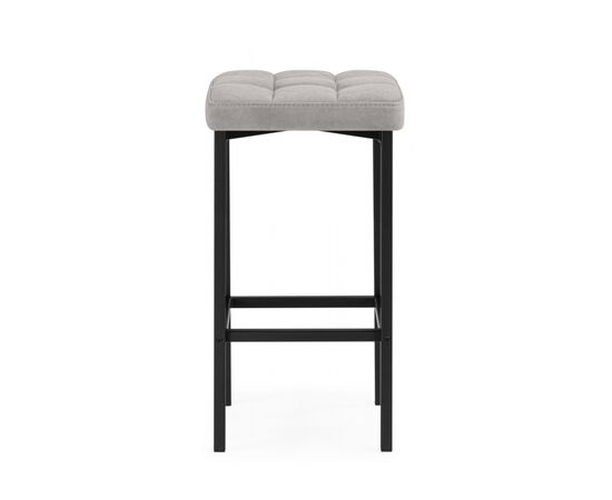 Барный стул Лофт серый (катания сильвер) / черный, изображение 2 | Интернет магазин мебели и декора LifeDekor