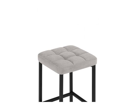 Барный стул Лофт серый (катания сильвер) / черный, изображение 3 | Интернет магазин мебели и декора LifeDekor