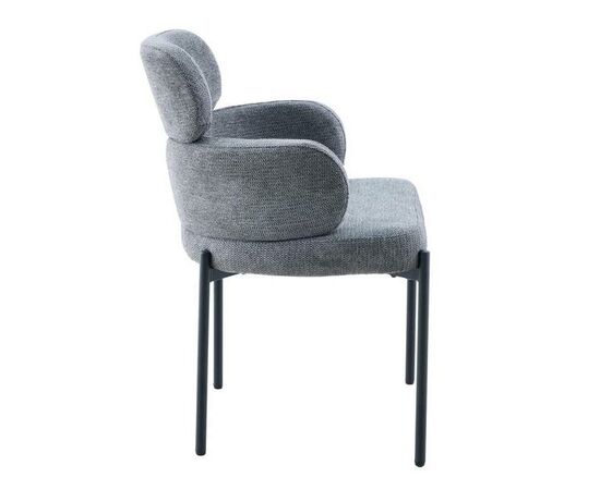 Стул DikLine 1311 т.к Серая UF925-12, опоры черные, изображение 4 | Интернет магазин мебели и декора LifeDekor