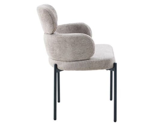 Стул DikLine 1311 т.к Темно-бежевая UF925-3, опоры черные, изображение 3 | Интернет магазин мебели и декора LifeDekor