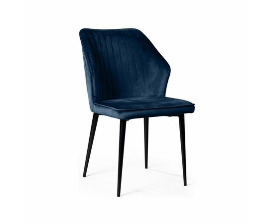Стул Berg, бархат синий 29 | Интернет магазин мебели и декора LifeDekor
